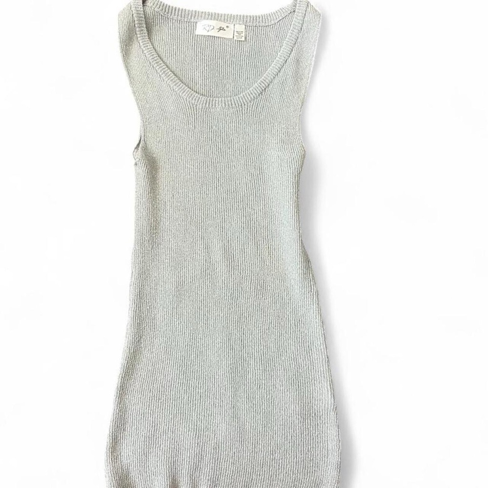 Silver Glitter Tank Top